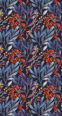 Rolgordijn verduisterend Donkere bladeren en lijsterbes