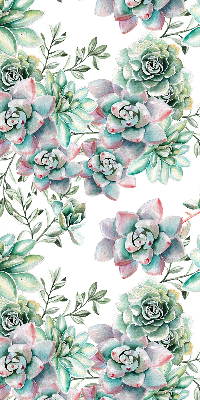 Rolgordijn voor het raam Groene planten