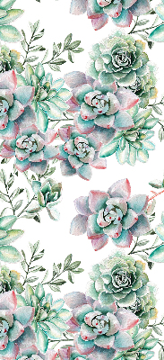 Rolgordijn voor het raam Groene planten