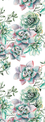 Rolgordijn voor het raam Groene planten