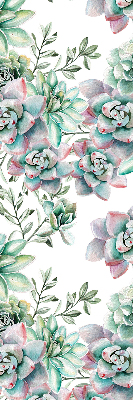 Rolgordijn voor het raam Groene planten