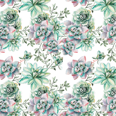 Rolgordijn voor het raam Groene planten