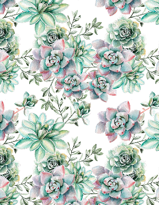 Rolgordijn voor het raam Groene planten