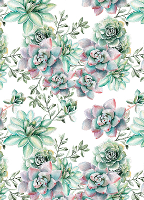 Rolgordijn voor het raam Groene planten