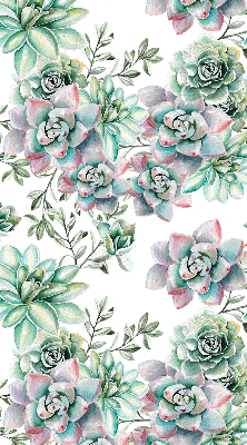 Rolgordijn voor het raam Groene planten