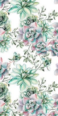 Rolgordijn voor het raam Groene planten