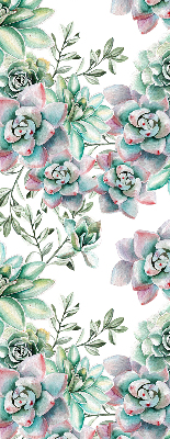 Rolgordijn voor het raam Groene planten