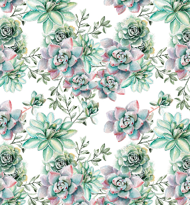 Rolgordijn voor het raam Groene planten