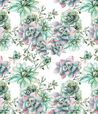 Rolgordijn voor het raam Groene planten