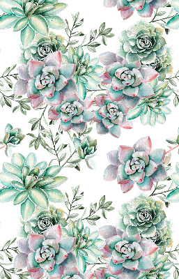 Rolgordijn voor het raam Groene planten