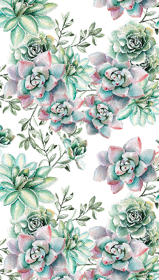 Rolgordijn voor het raam Groene planten