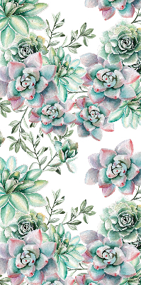 Rolgordijn voor het raam Groene planten