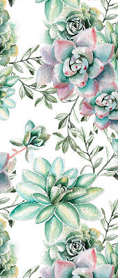 Rolgordijn voor het raam Groene planten