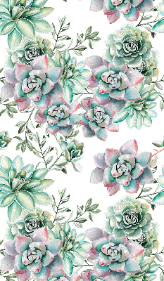 Rolgordijn voor het raam Groene planten