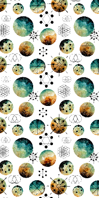 Rolgordijn verduisterend Gekleurde cirkels