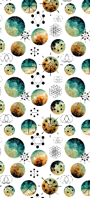 Rolgordijn verduisterend Gekleurde cirkels