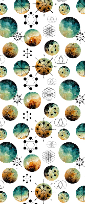 Rolgordijn verduisterend Gekleurde cirkels