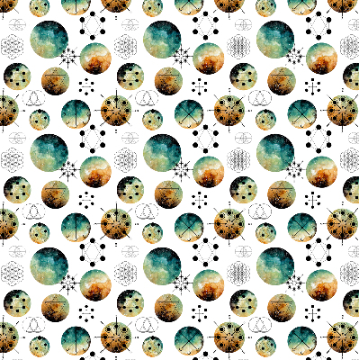 Rolgordijn verduisterend Gekleurde cirkels