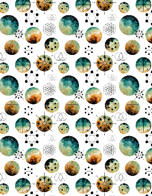 Rolgordijn verduisterend Gekleurde cirkels