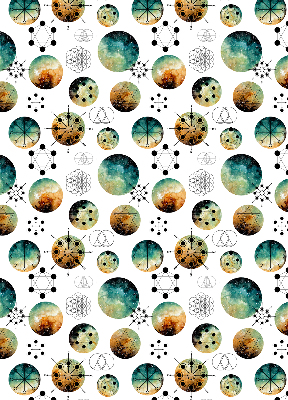 Rolgordijn verduisterend Gekleurde cirkels