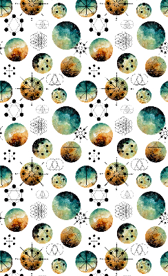 Rolgordijn verduisterend Gekleurde cirkels