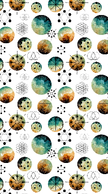 Rolgordijn verduisterend Gekleurde cirkels