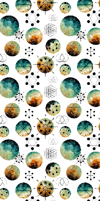 Rolgordijn verduisterend Gekleurde cirkels