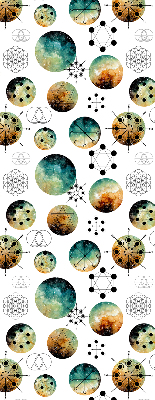 Rolgordijn verduisterend Gekleurde cirkels