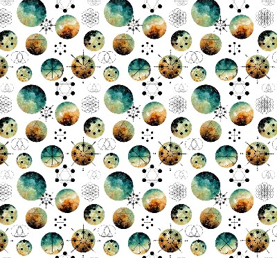 Rolgordijn verduisterend Gekleurde cirkels