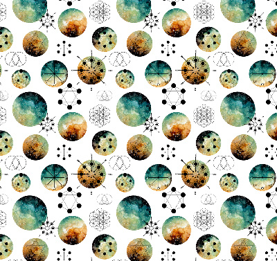 Rolgordijn verduisterend Gekleurde cirkels