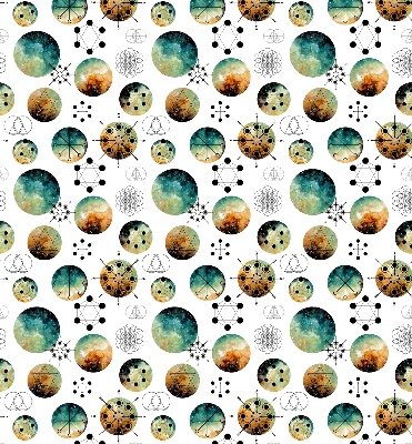 Rolgordijn verduisterend Gekleurde cirkels