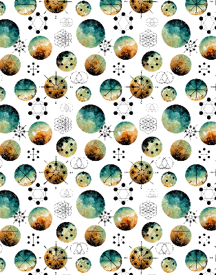 Rolgordijn verduisterend Gekleurde cirkels