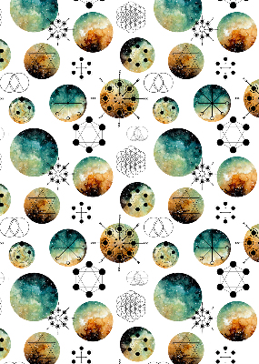 Rolgordijn verduisterend Gekleurde cirkels