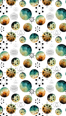 Rolgordijn verduisterend Gekleurde cirkels