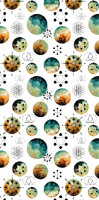 Rolgordijn verduisterend Gekleurde cirkels