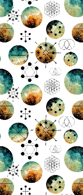 Rolgordijn verduisterend Gekleurde cirkels