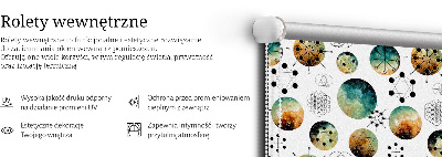 Rolgordijn verduisterend Gekleurde cirkels