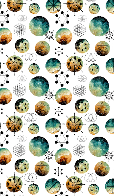 Rolgordijn verduisterend Gekleurde cirkels