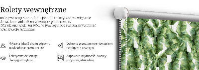 Rolgordijn voor het raam Bladeren