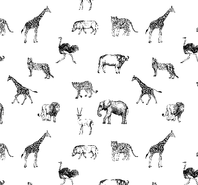 Rolgordijn verduisterend Dieren