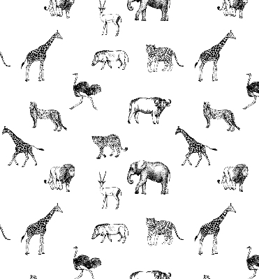 Rolgordijn verduisterend Dieren