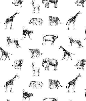 Rolgordijn verduisterend Dieren