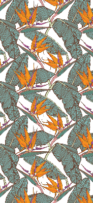 Rolgordijn verduisterend Bloemen en bladeren