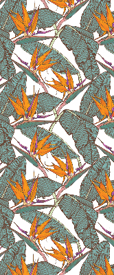 Rolgordijn verduisterend Bloemen en bladeren