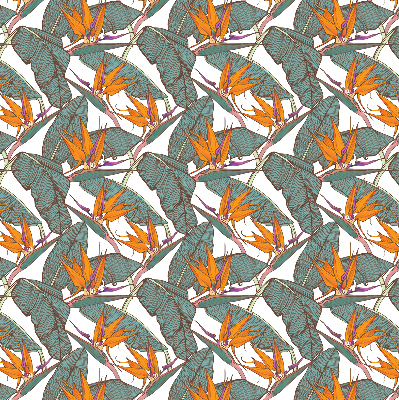 Rolgordijn verduisterend Bloemen en bladeren