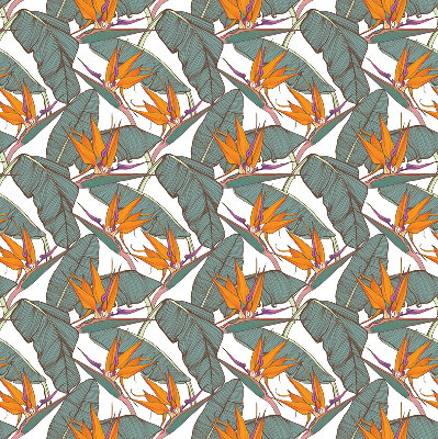 Rolgordijn verduisterend Bloemen en bladeren