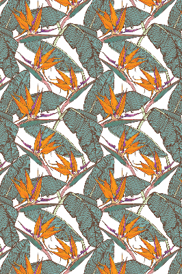 Rolgordijn verduisterend Bloemen en bladeren