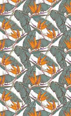 Rolgordijn verduisterend Bloemen en bladeren