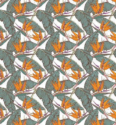 Rolgordijn verduisterend Bloemen en bladeren