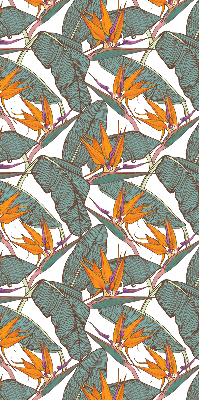 Rolgordijn verduisterend Bloemen en bladeren